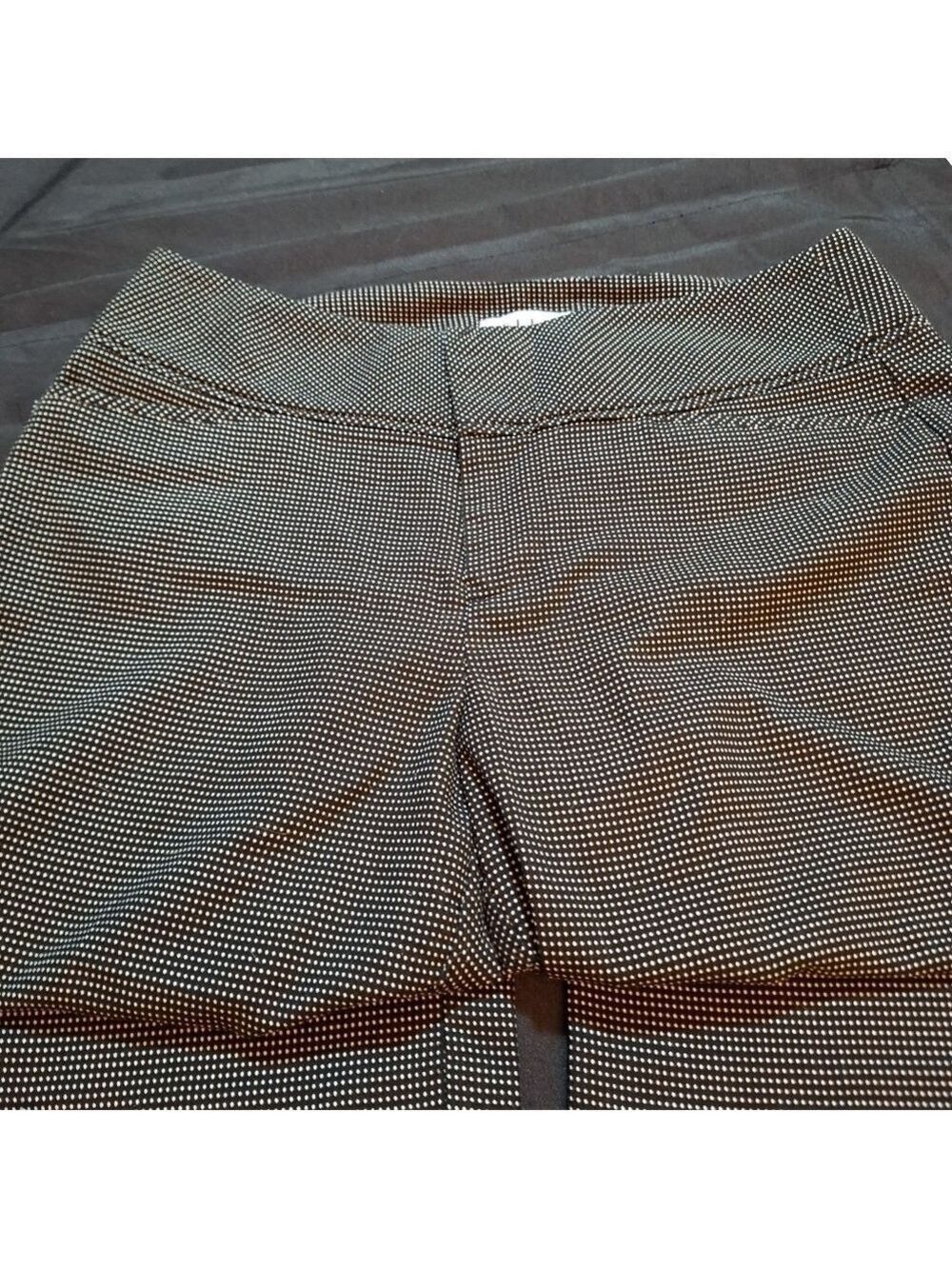 Elle Black Polka Dot Slacks Size 12